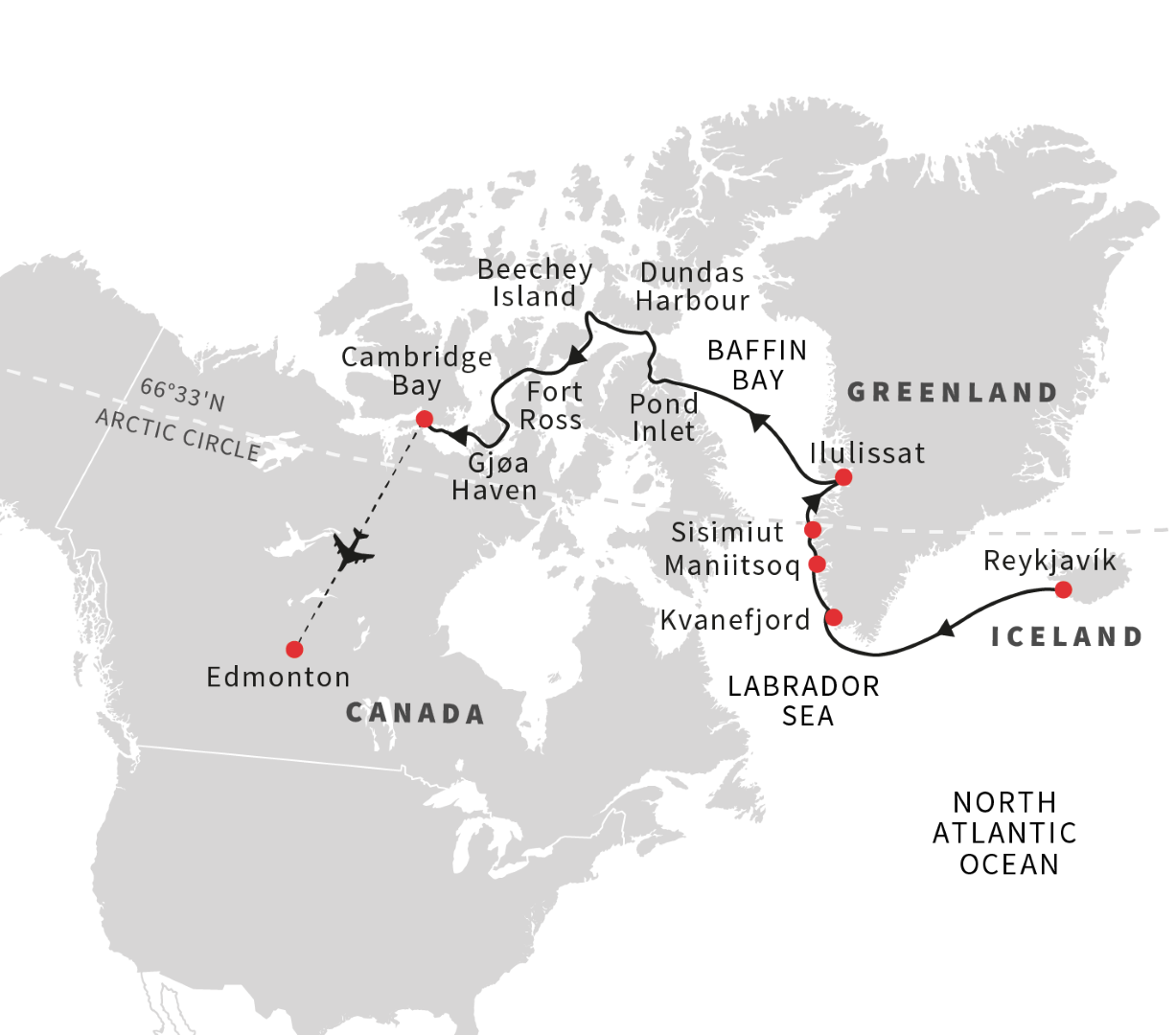 northwest passage cruise itinerary