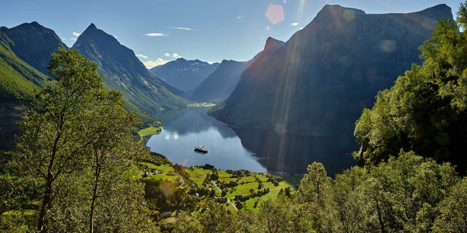 Majestic fjord along the Norwegian coast